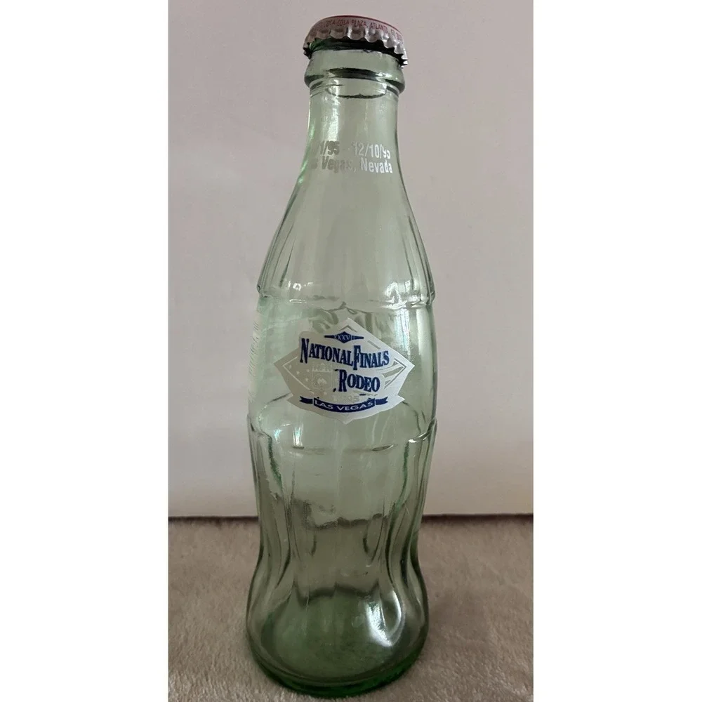 Coca-Cola Bottle 1995 National Finals Rodeo Las Vegas Nevada 8 oz‎ Empty Vintage